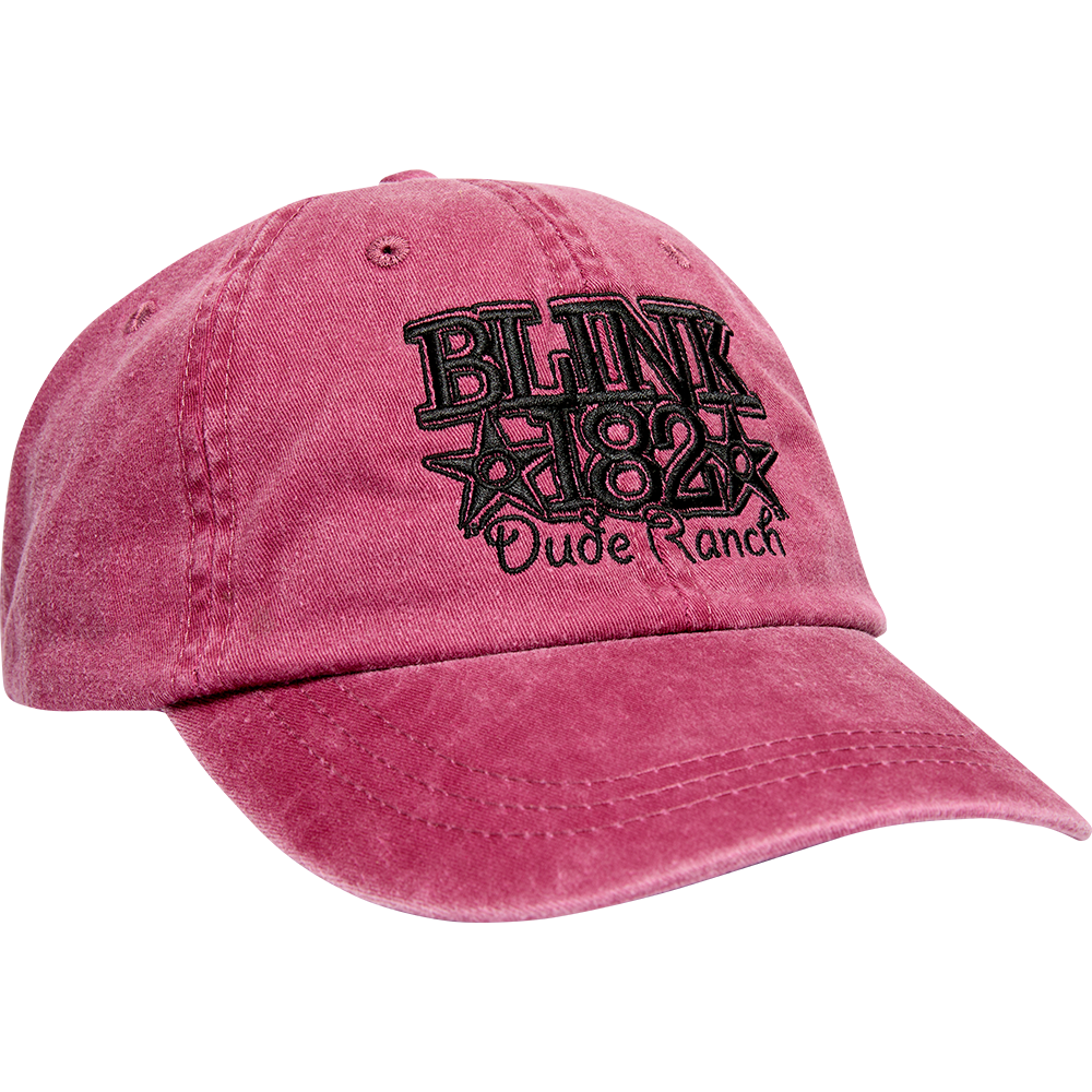 blink-182-dude-ranch-dad-hat-casquette-bordeaux-brod-e image 2
