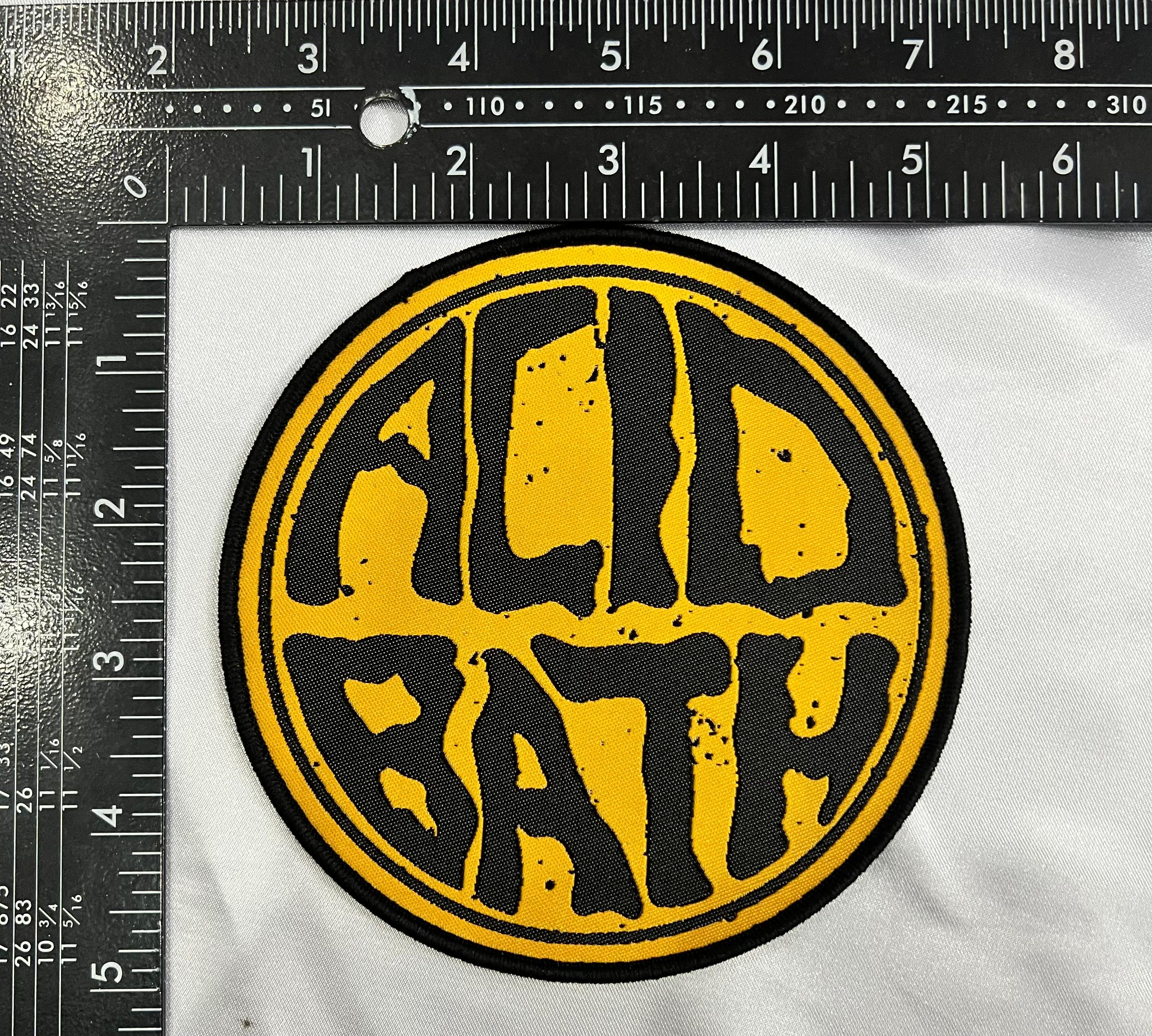 acid-bath-logo-jaune-patch-tiss-bordure-jaune image 4