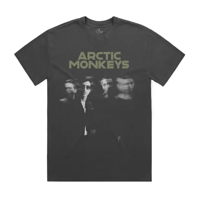 arctic-monkeys-distorted-photo-t-shirt-vintage-noir-m image 1