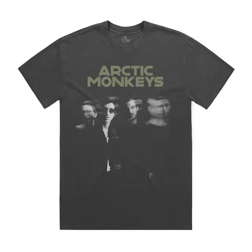 arctic-monkeys-distorted-photo-t-shirt-vintage-noir-m image 1