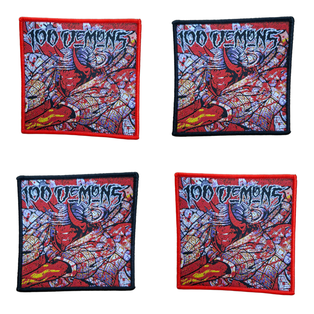 100-demons-selftitled-cusson-tiss-bordure-rouge image 1