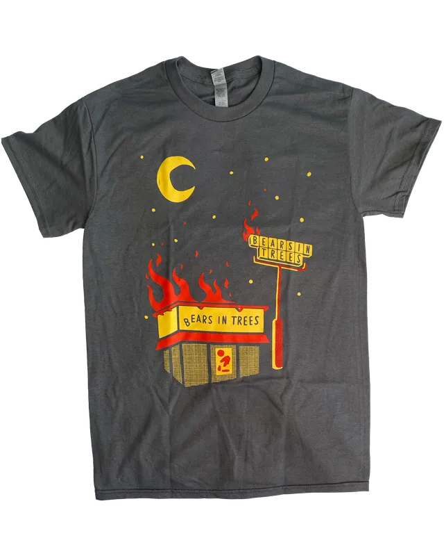 bears-in-trees-food-fire-t-shirt-gris-merch-indie-rock image 1
