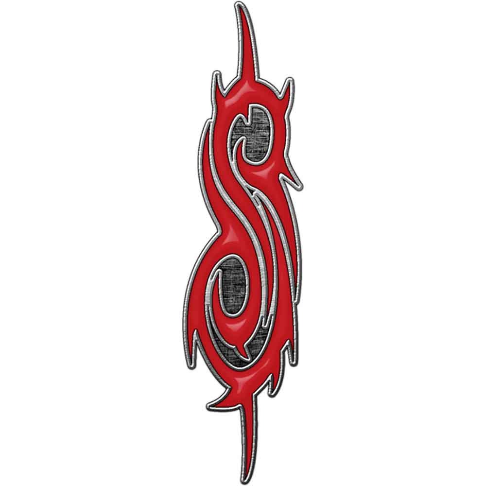slipknot-pin-s-mail-badge-m-tal-logo-officiel image 1