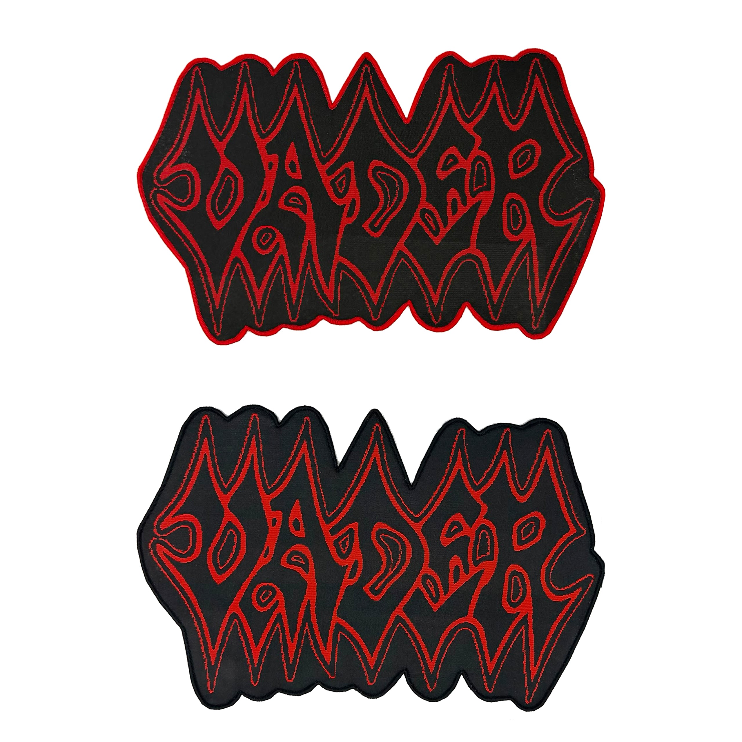 783punx-oversized-patch-vader-logo-bordure-noire image 1