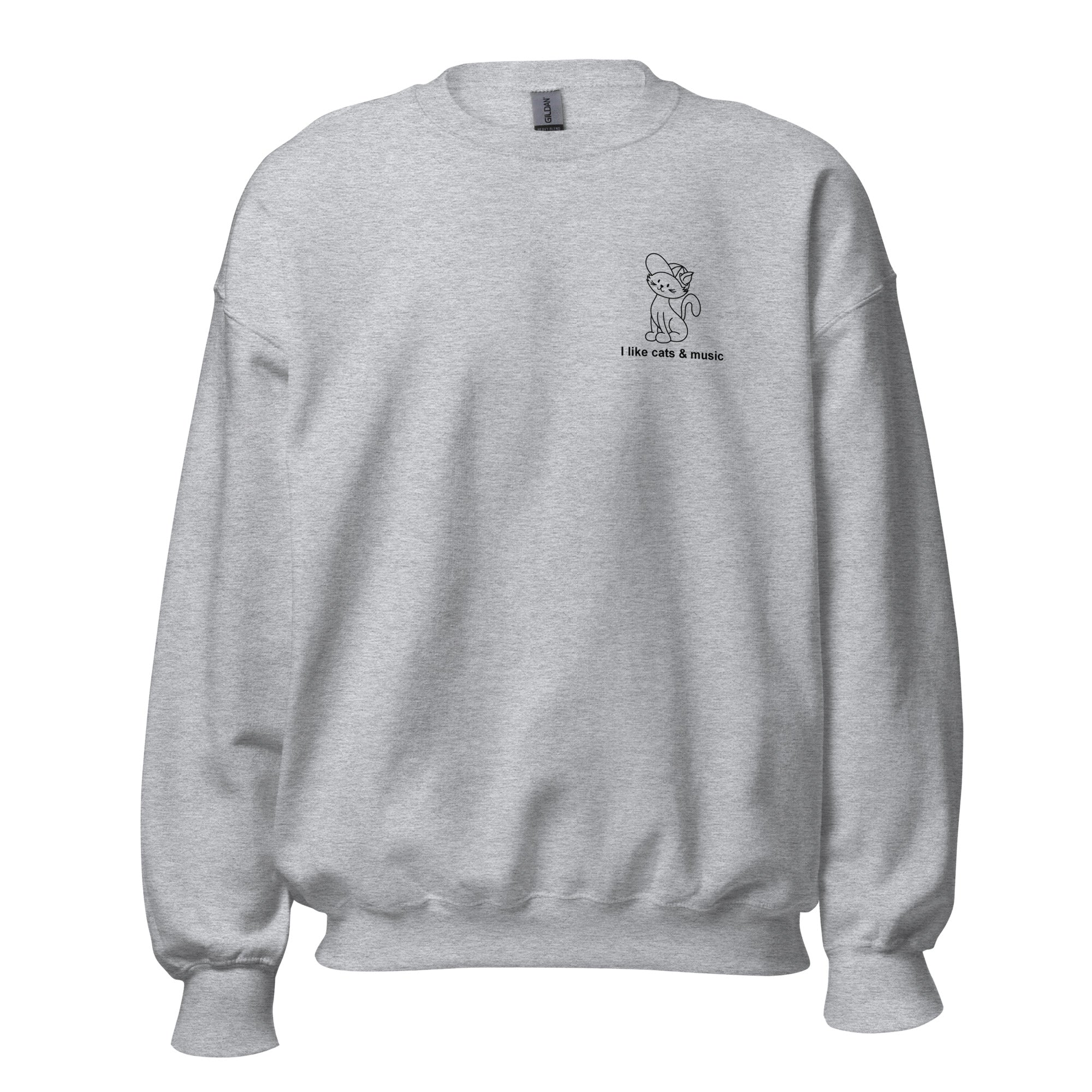 big-scary-monsters-i-like-cats-music-sweat-noir-taille-l image 4