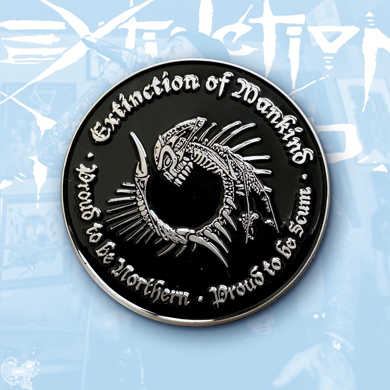 extinction-of-mankind-pin-s-mail-proud-to-be-scum-50mm image 2