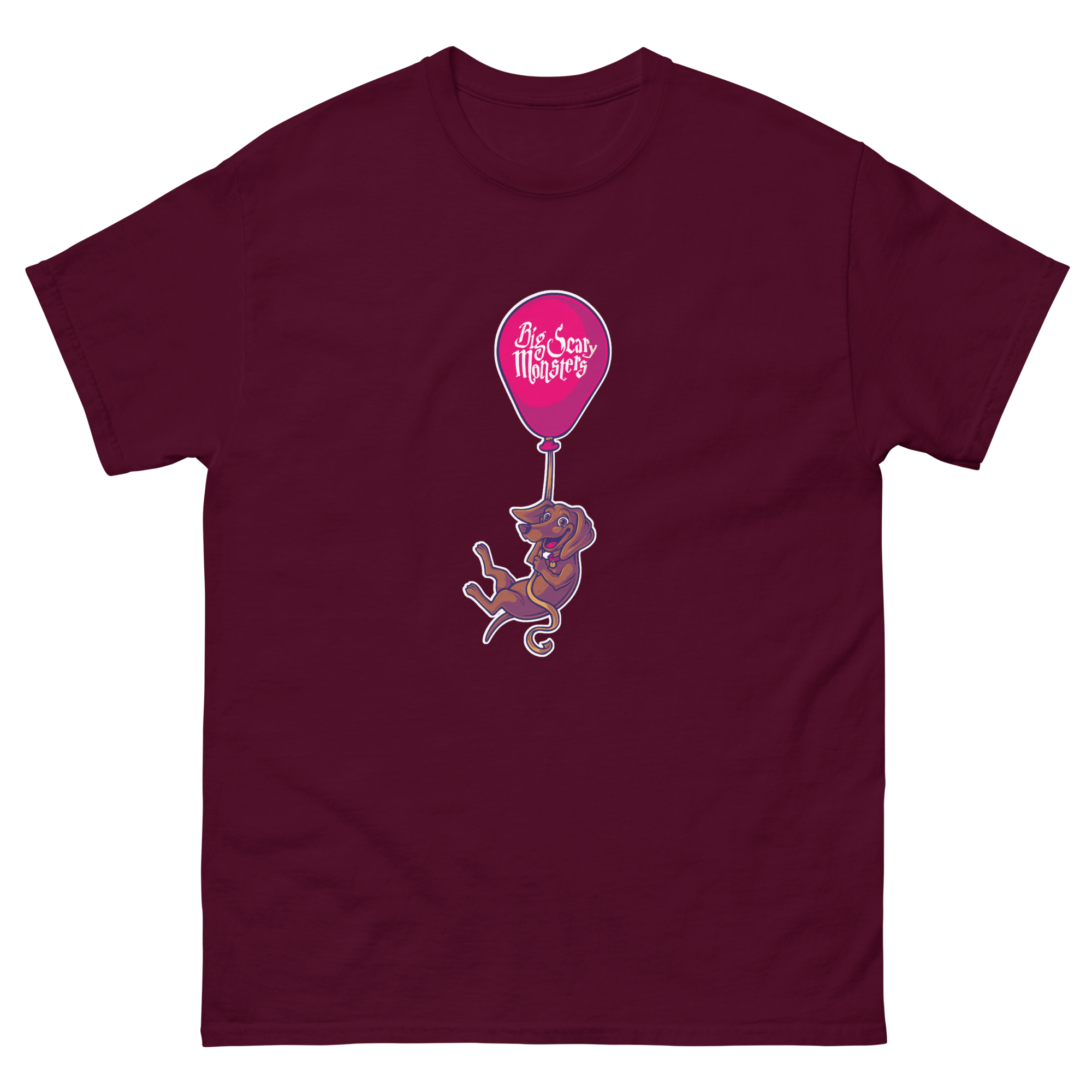 big-scary-monsters-floating-dog-t-shirt-blanc-coton image 4