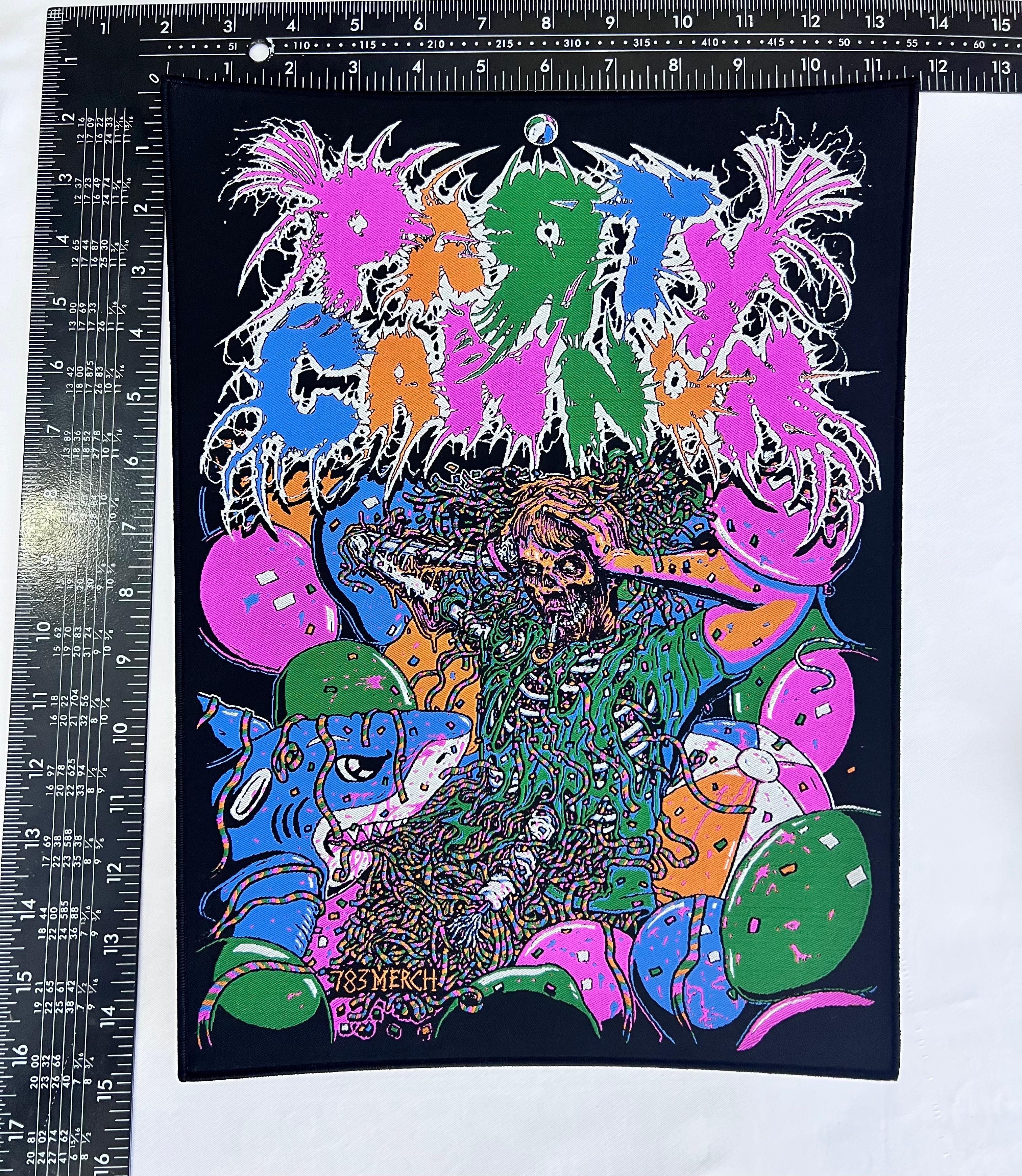 party-cannon-partied-in-half-backpatch-bordure-noire image 7