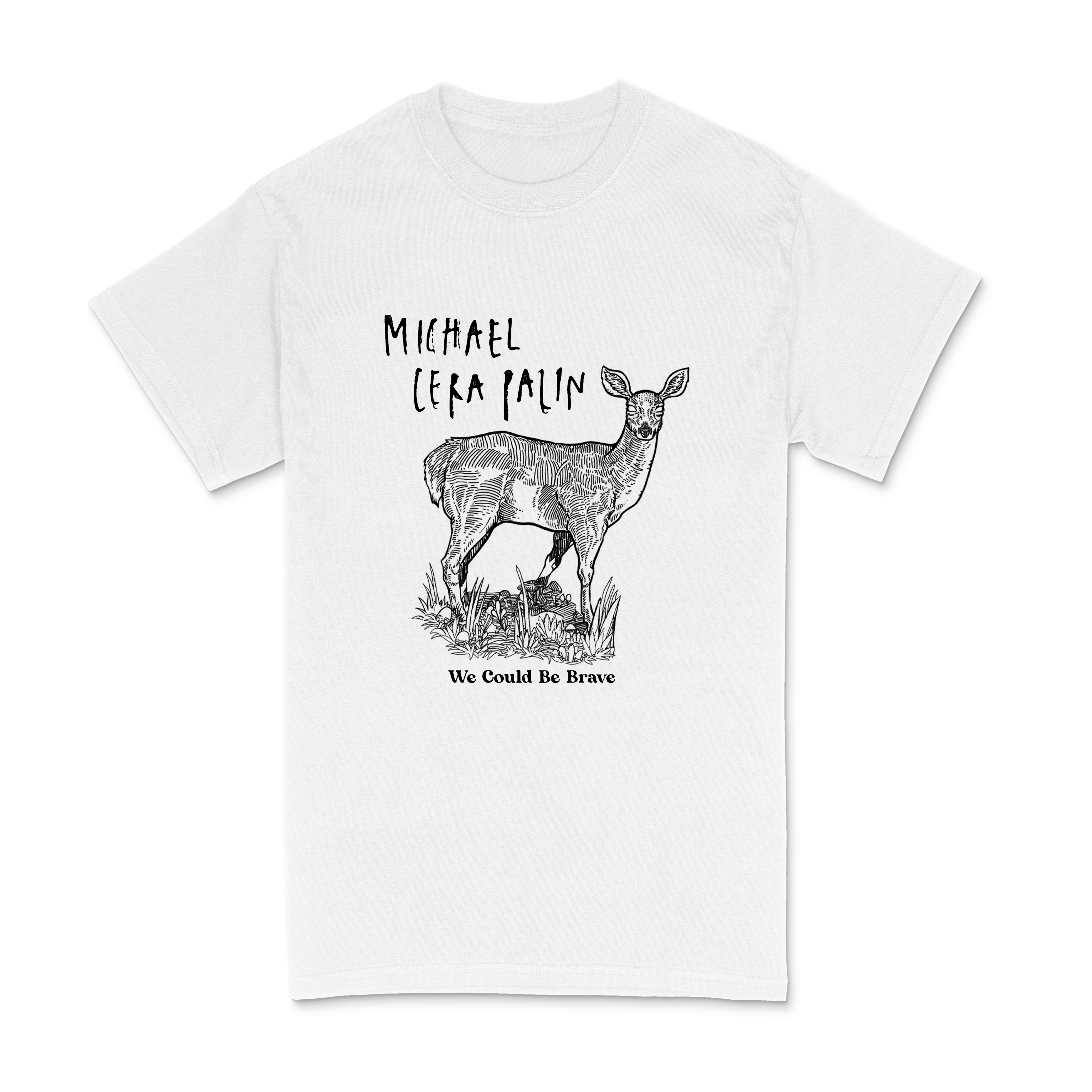 michael-cera-palin-deer-t-shirt-blanc-coton-cerf-m image 3