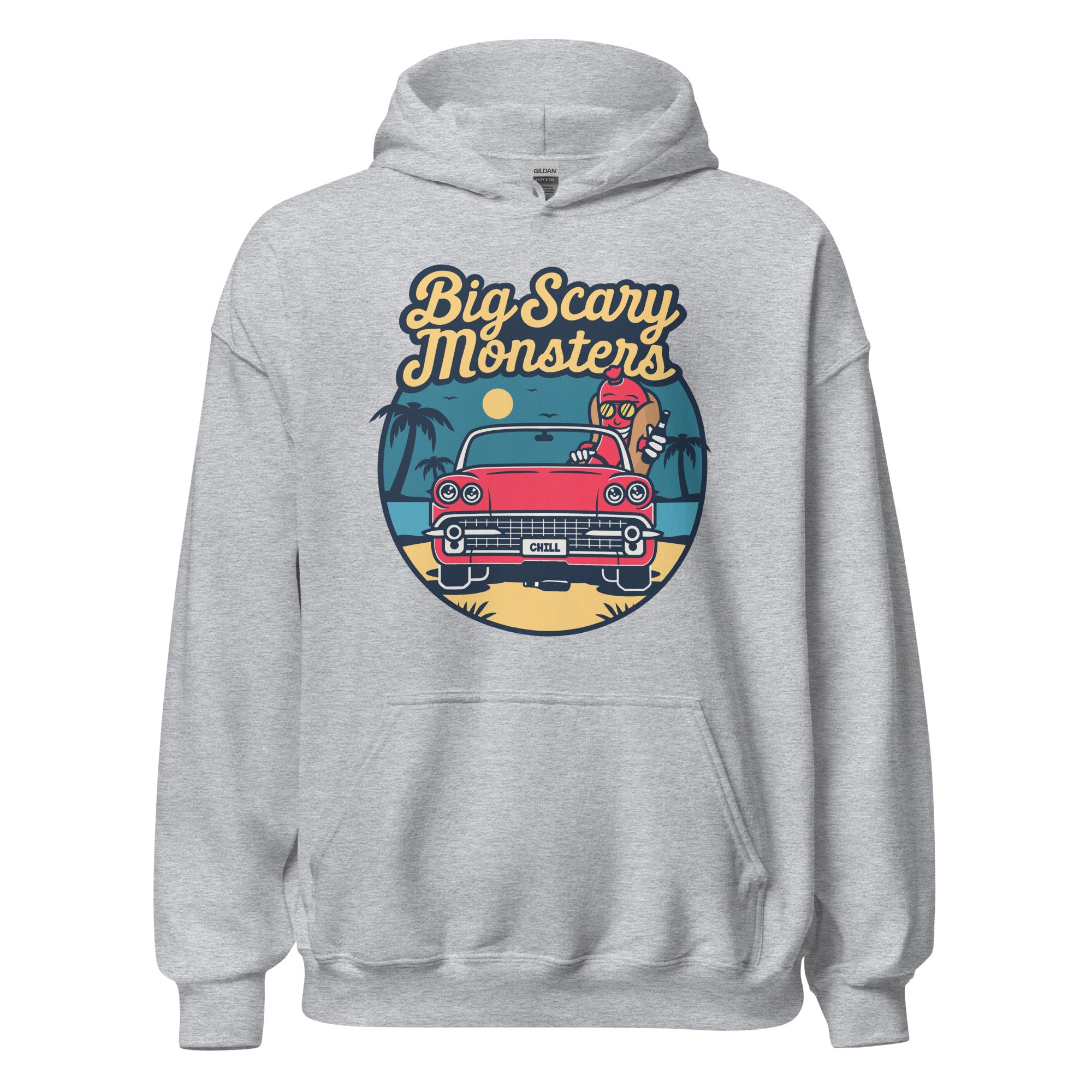 big-scary-monsters-bsm-hot-dog-sweat-noir-capuche image 1