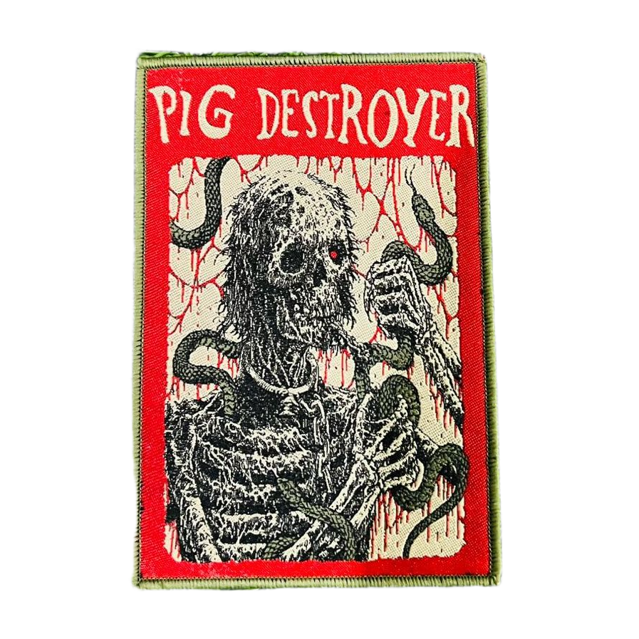 pig-destroyer-snakes-patch-tiss-bordure-rouge image 2