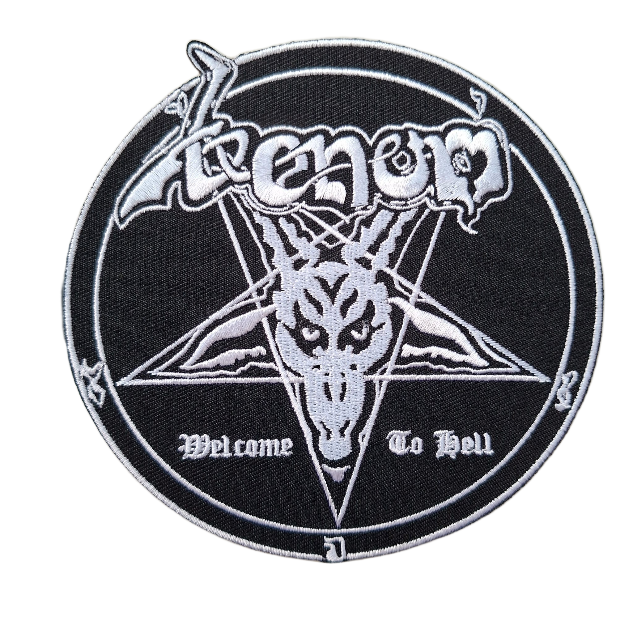 venom-welcome-to-hell-patch-brod-blanc-petit-mod-le image 1