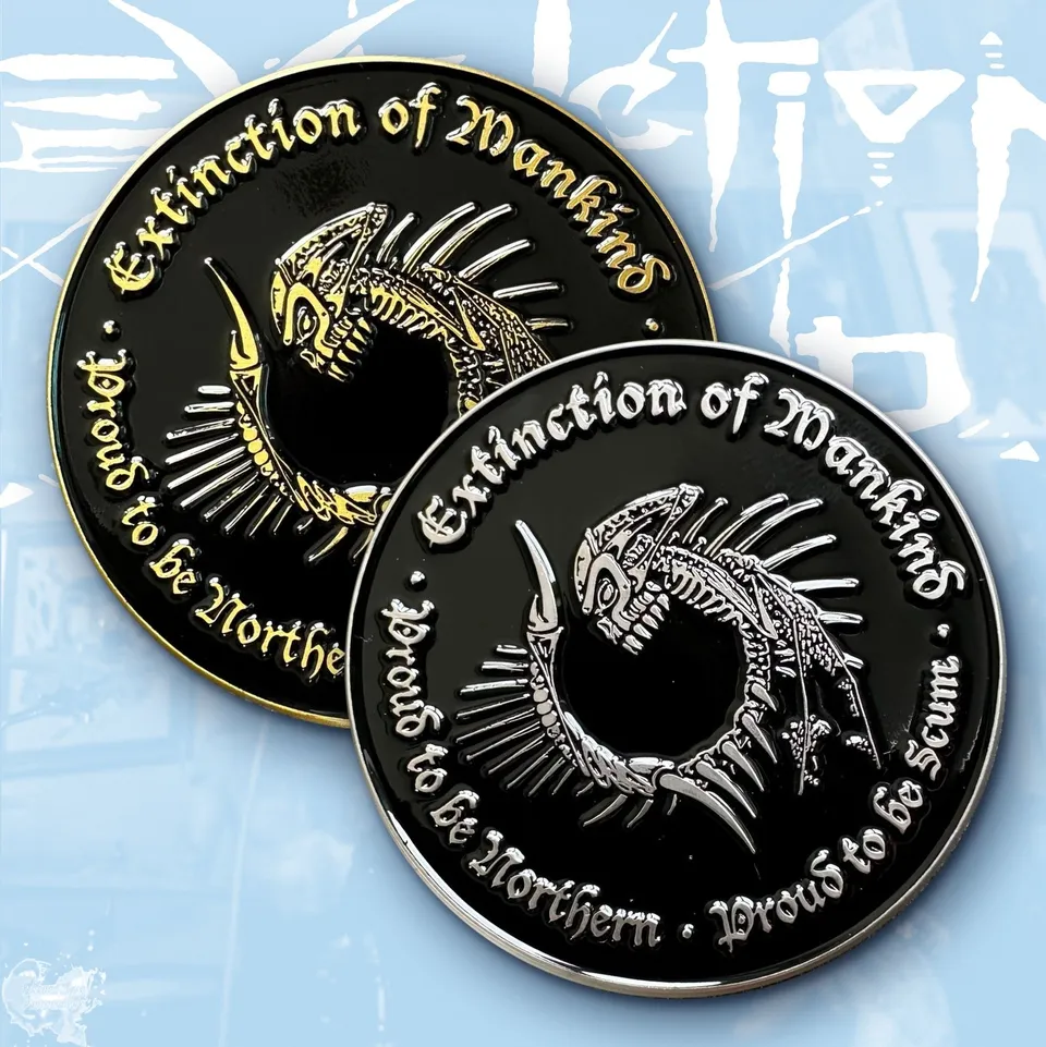 extinction-of-mankind-pin-s-mail-proud-to-be-scum-50mm image 1