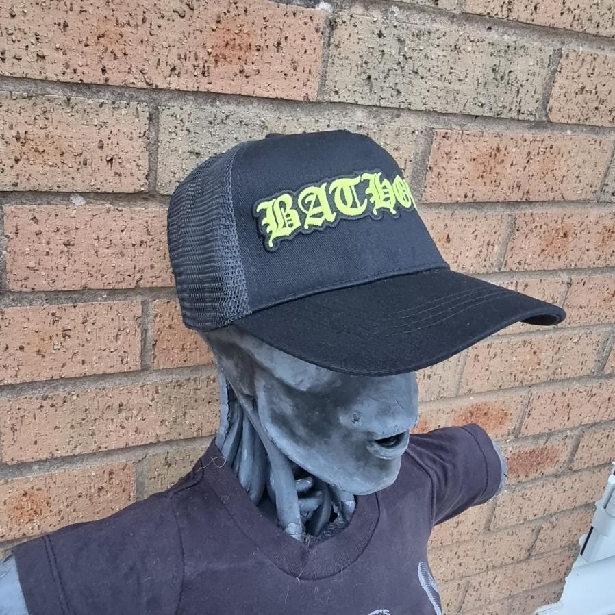 bathory-logo-glow-in-the-dark-casquette-trucker-brod-e-jaune image 4