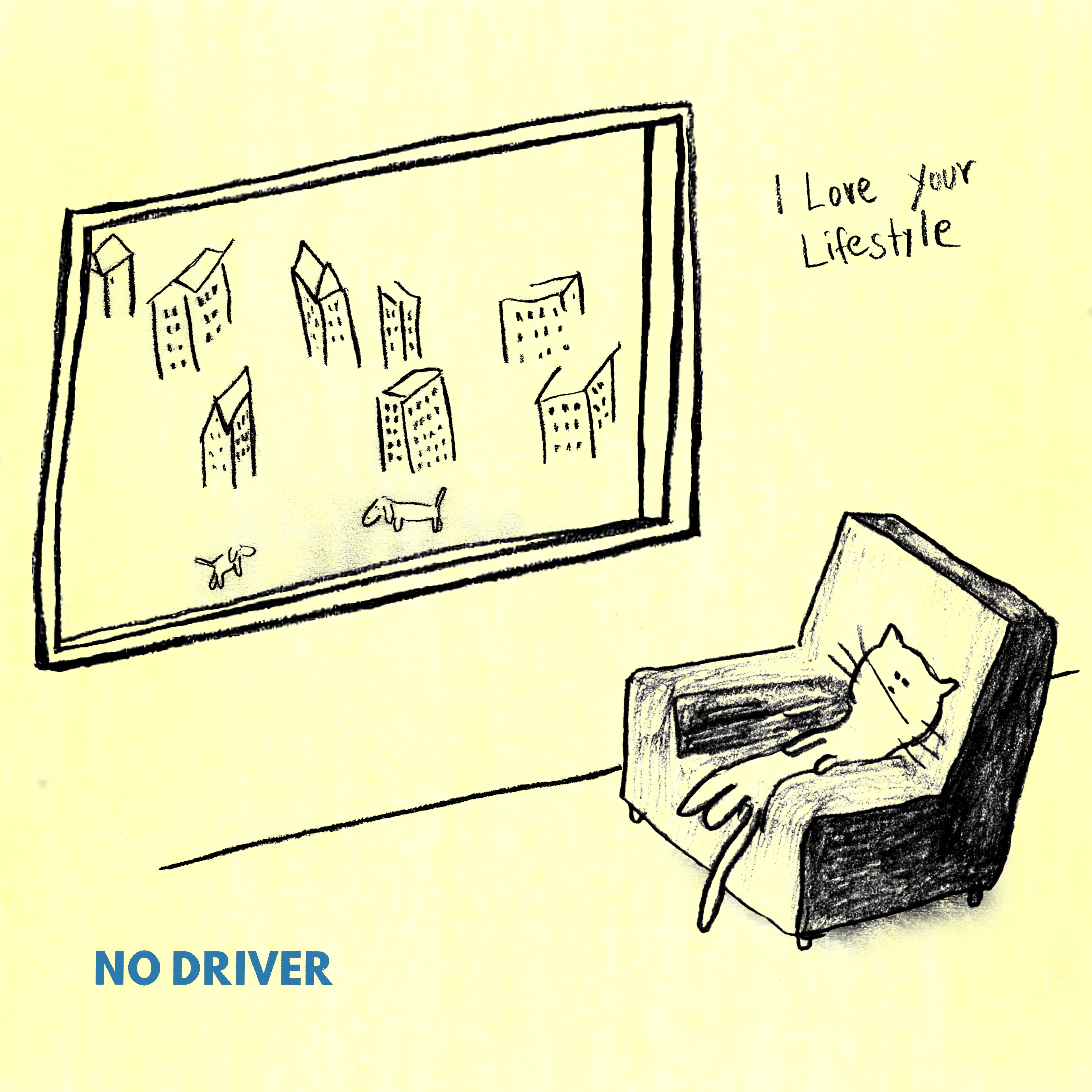 i-love-your-lifestyle-no-driver-vinyle-jaune-splatter image 1