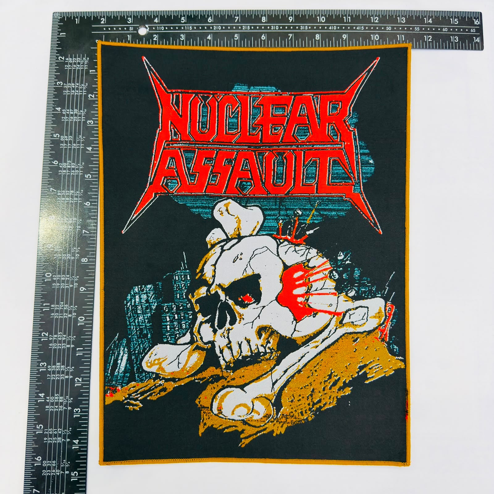 783punx-backpatch-nuclear-assault-handle-with-care-cusson-dos-marron image 3