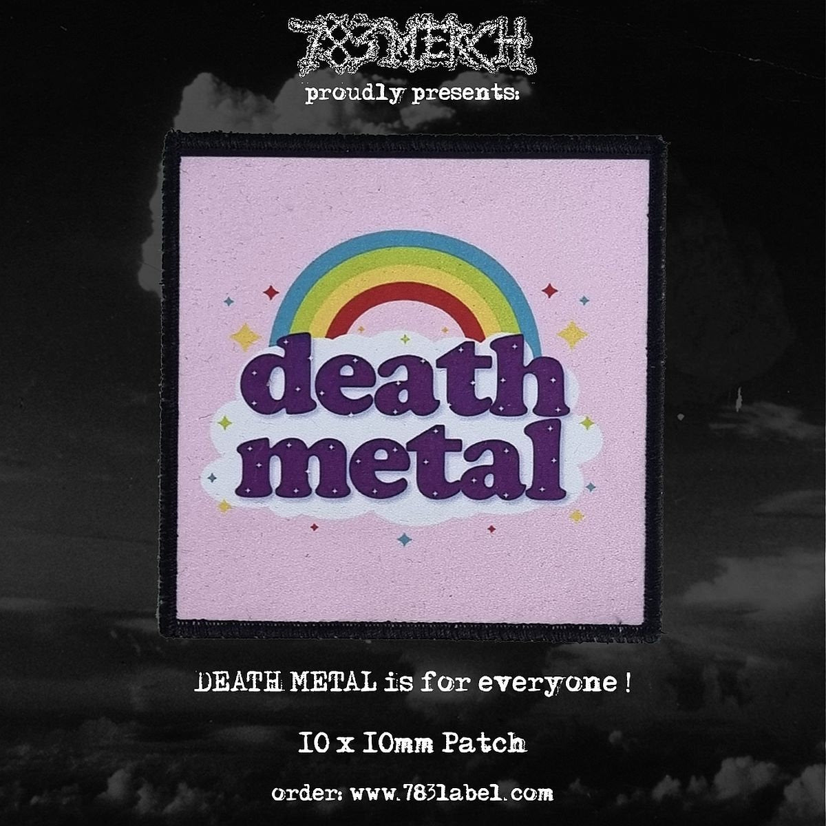 783punx-death-metal-rainbow-patch-e-cusson-a-coudre-petit image 1