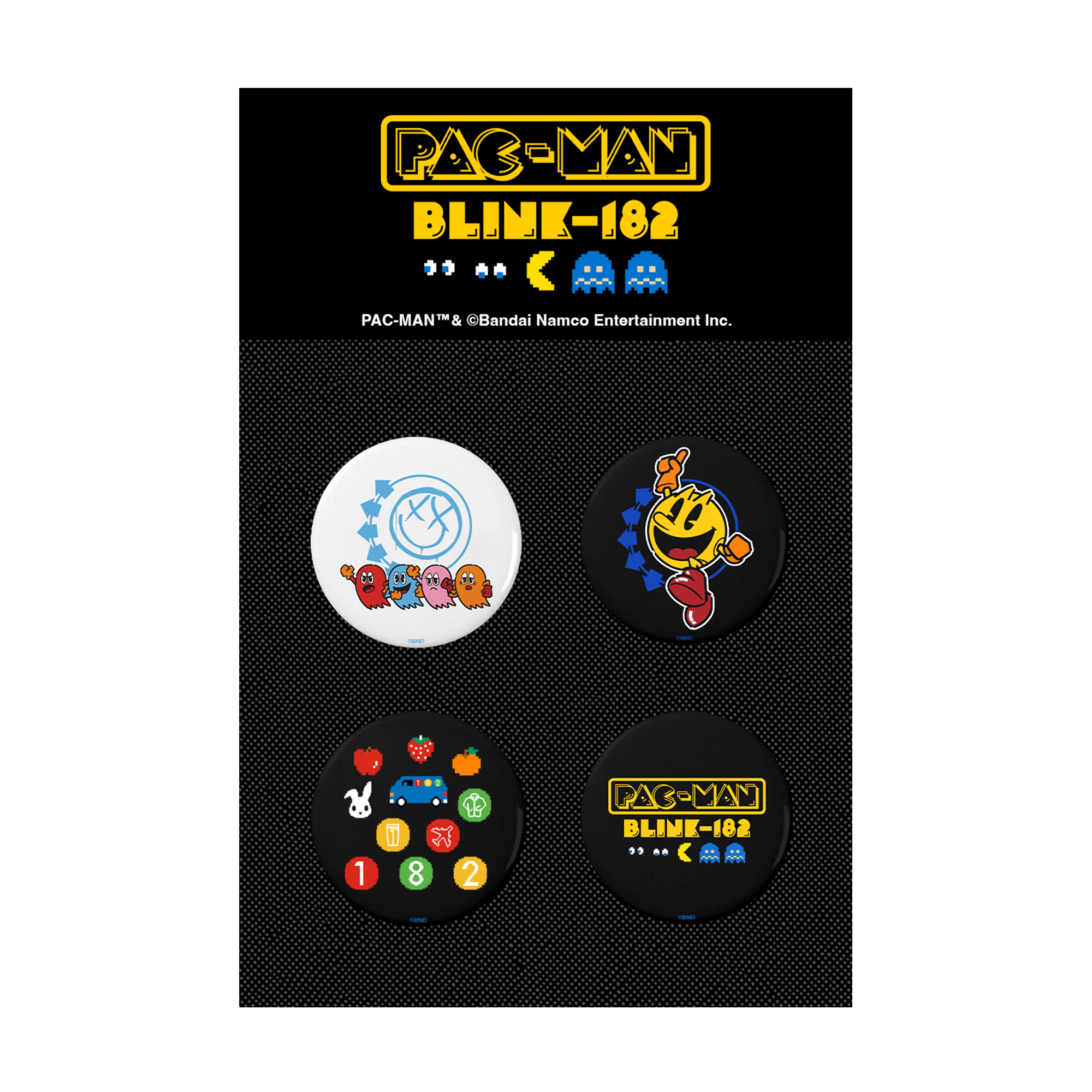 blink-182-pac-man-set-4-badges image 1