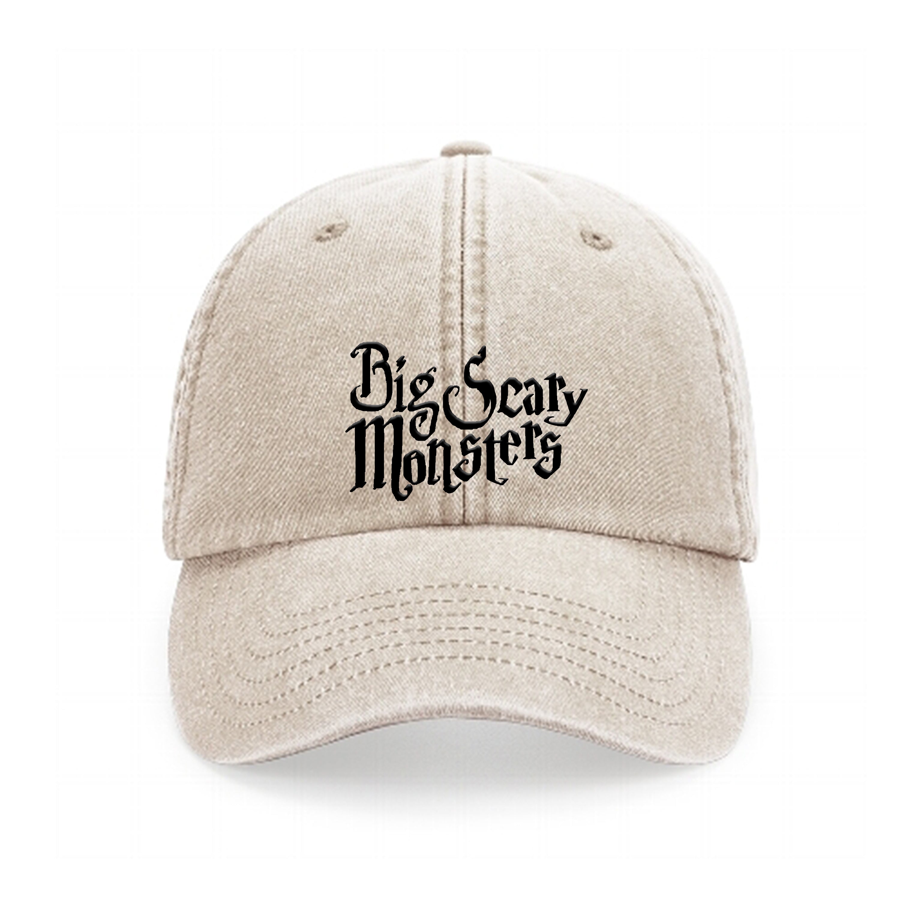 big-scary-monsters-logo-dad-cap-casquette-noir-vintage image 5