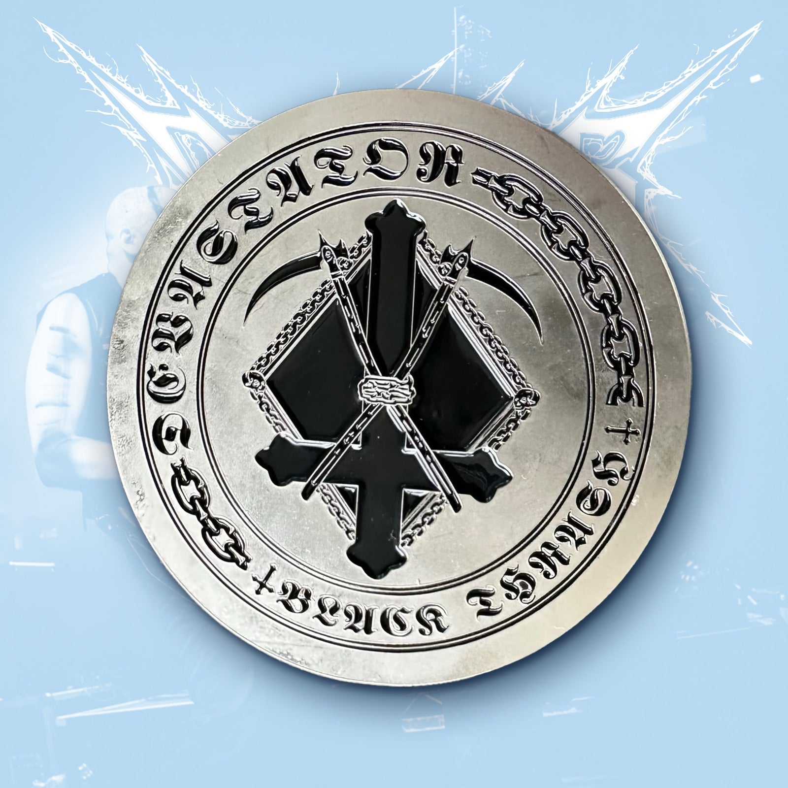 devastator-sigil-pin-s-mail-58mm-nickel-mat image 2