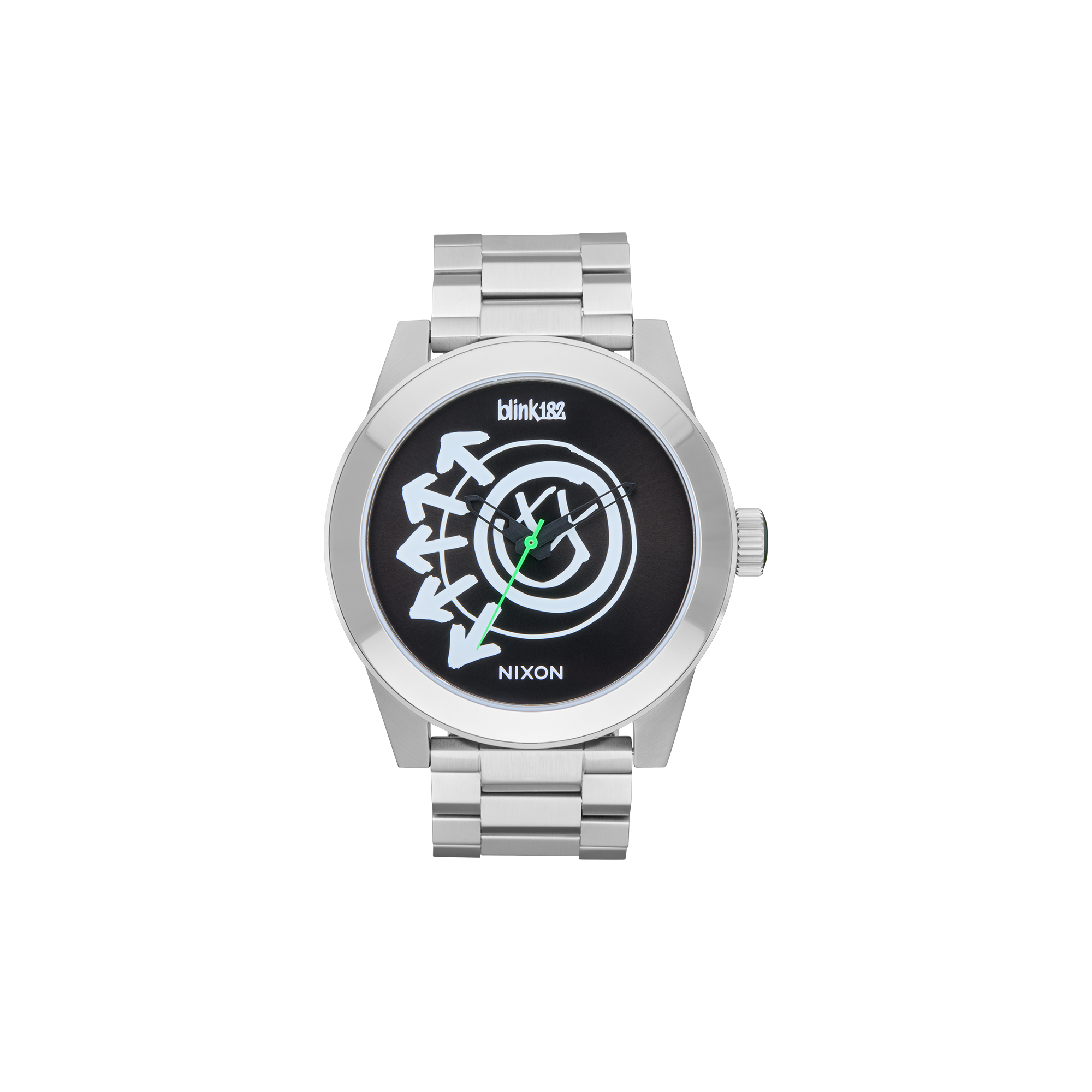 blink-182-nixon-smiley-corporal-montre-acier-48mm image 1