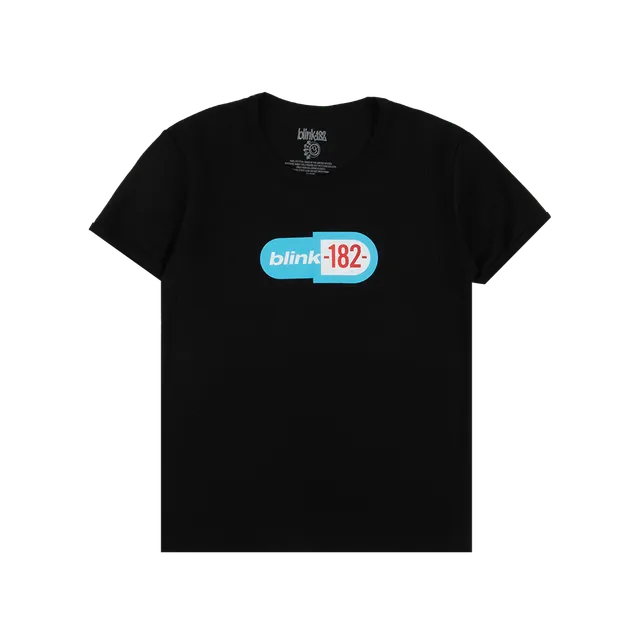 blink-182-enema-baby-tee-noir-court-logo image 1