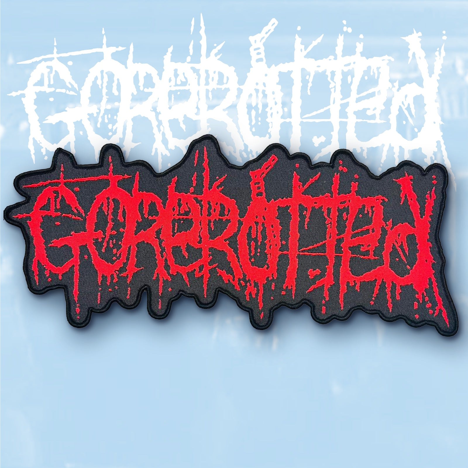 gorerotted-logo-patch-surdimensionn-tiss-oversize-noir image 2