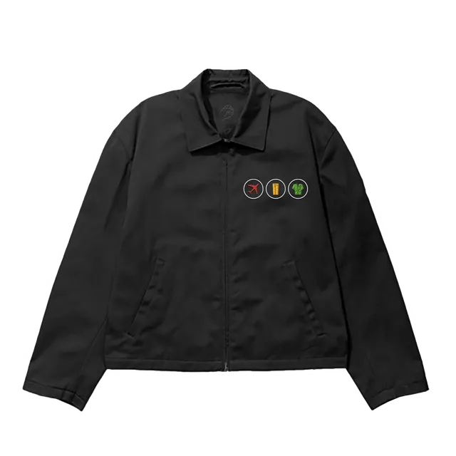 blink-182-toypaj-veste-workwear-noire-brod-e-unisexe image 1