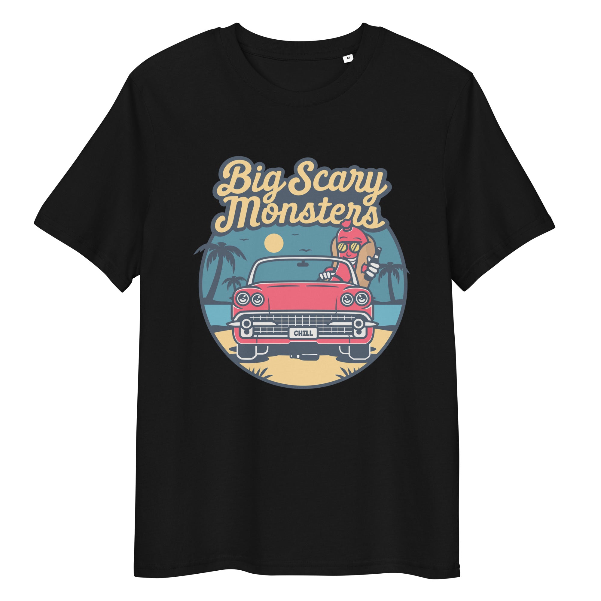 big-scary-monsters-hot-dog-tee-shirt-blanc-coton-bio image 2