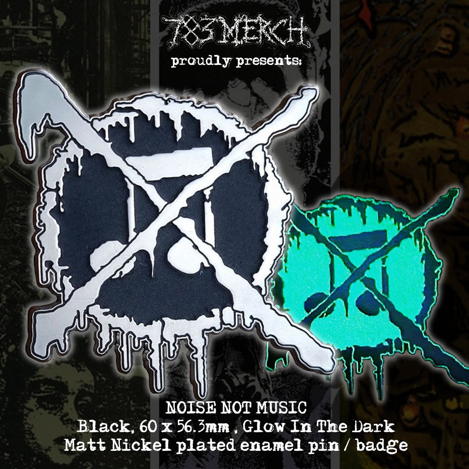 783punx-noise-not-music-pin-s-mail-noir-phosphorescent-60-mm image 2