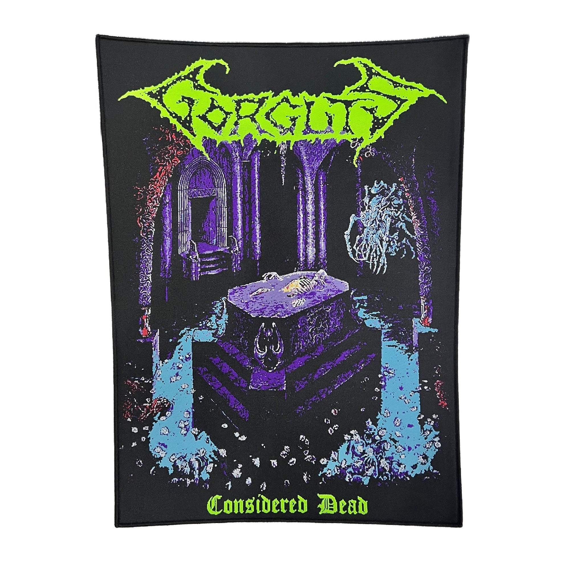 gorguts-considered-dead-backpatch-tiss-dos-bord-noir image 2