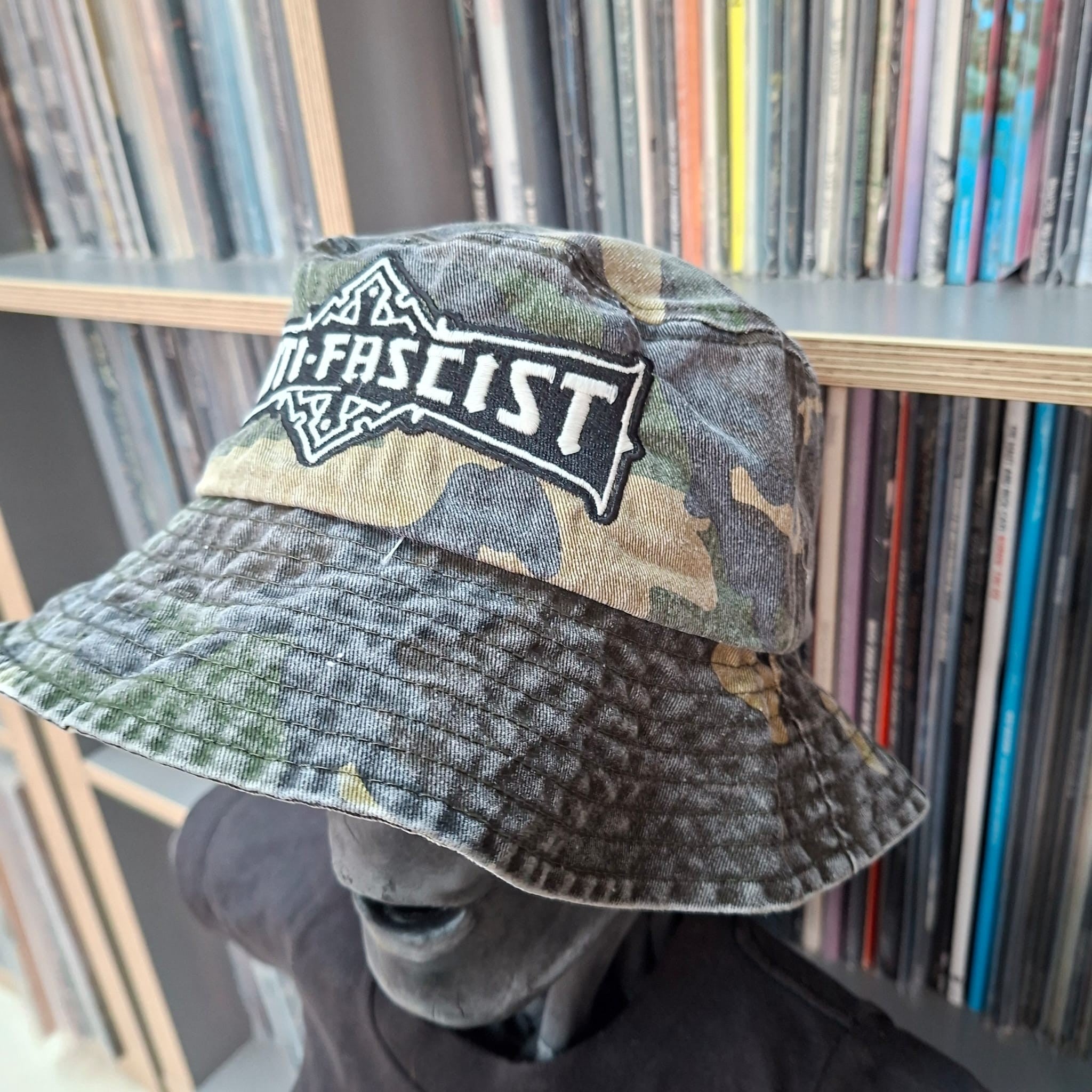 783punx-anti-fascist-bolt-thrower-bob-bucket-hat-camo-vert-phospho image 2