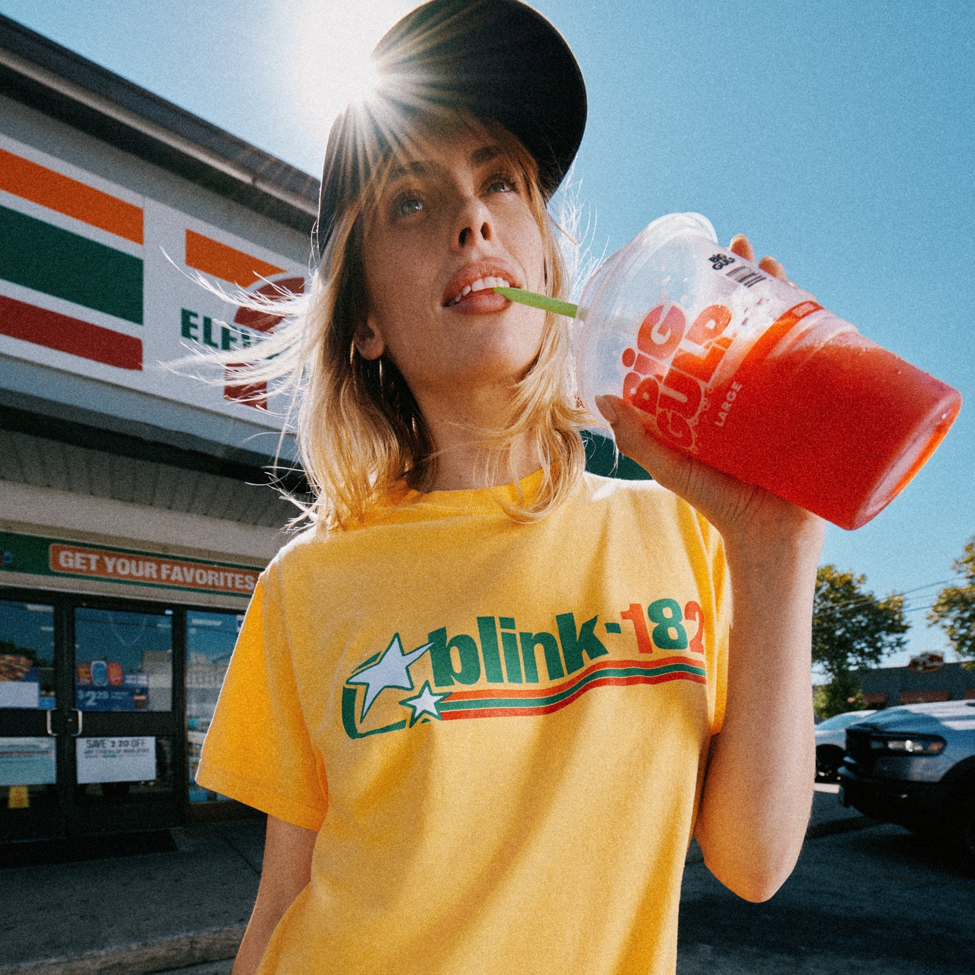 blink-182-7-11-gold-star-t-shirt-dor-unisexe-graphique image 3