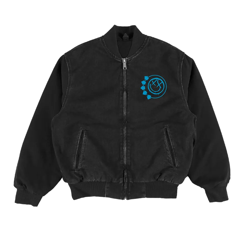 blink-182-middle-finger-veste-noire-d-lav-e-unisexe image 1