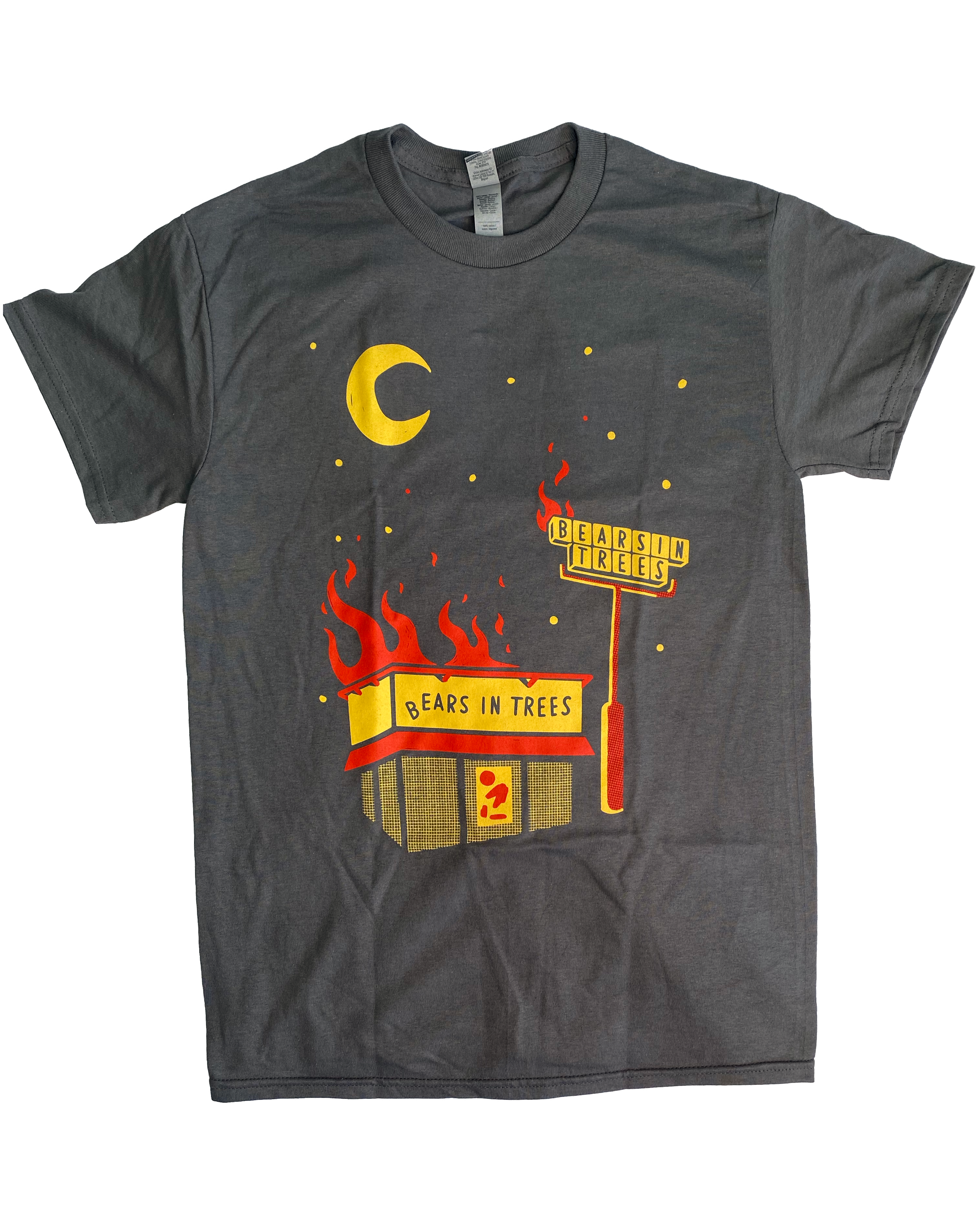 bears-in-trees-food-fire-t-shirt-gris-merch-indie-rock image 1