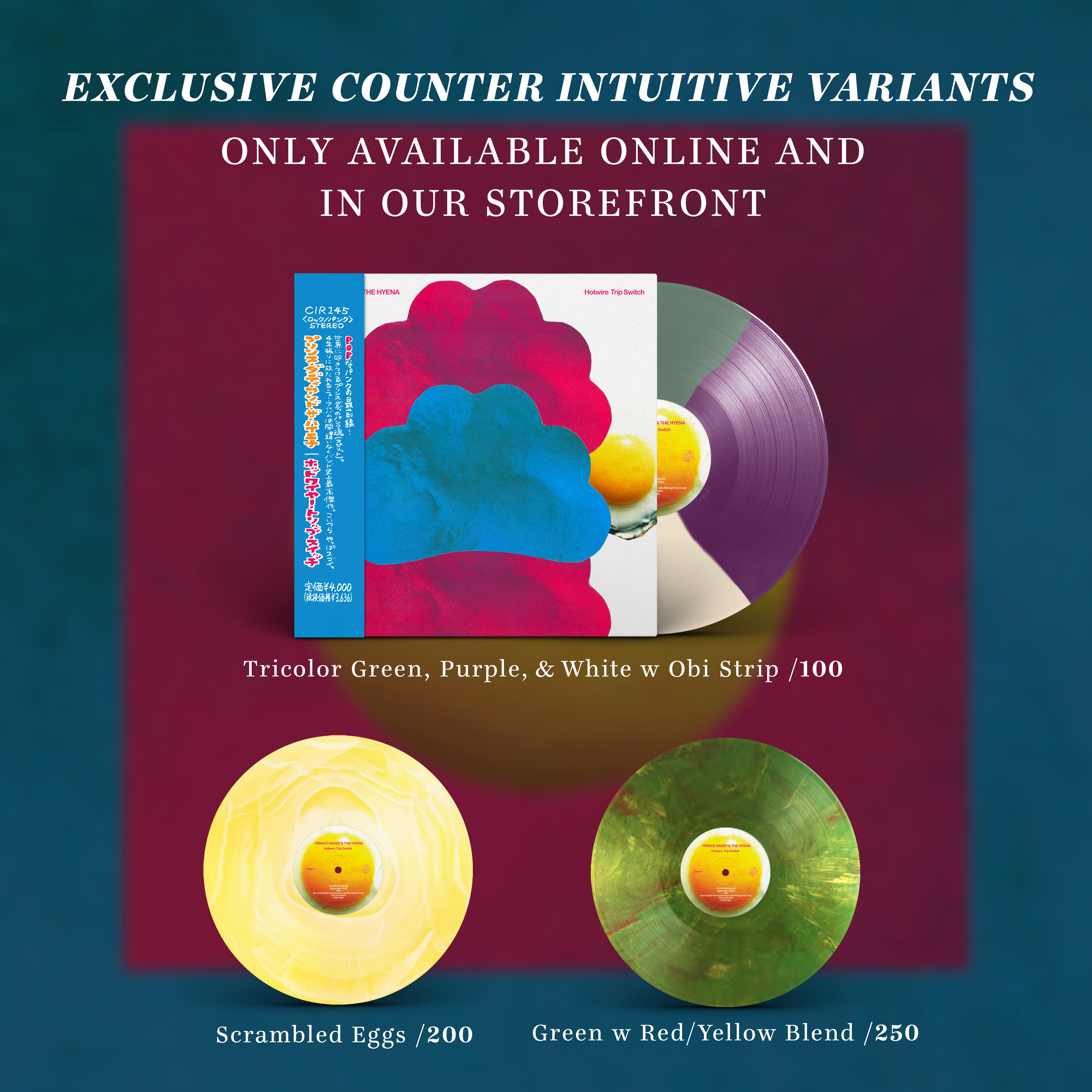 counter-intuitive-prince-daddy-hotwire-trip-switch-vinyle-tricolore image 2