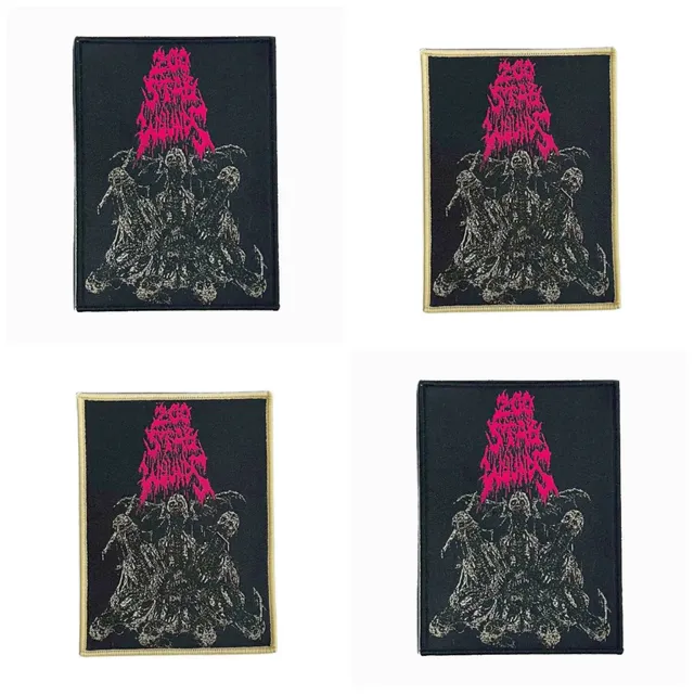 200-stab-wounds-wing-skulls-petit-patch-tiss-noir image 1