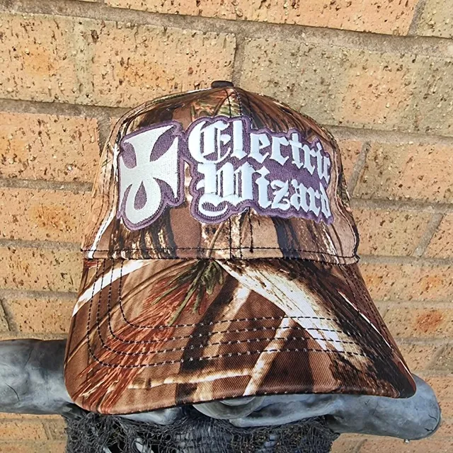 electric-wizard-logo-casquette-baseball-leaf-camo-phospho image 1