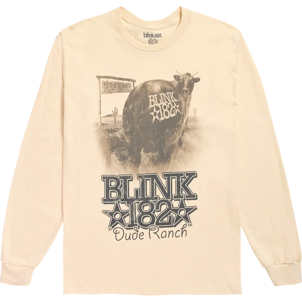 blink-182-dude-ranch-t-shirt-manches-longues-blanc-vintage image 1