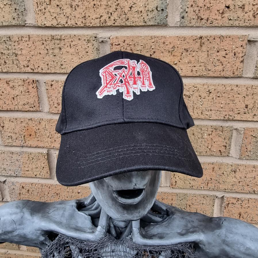 783punx-death-logo-glow-casquette-baseball-rouge-phosphorescente image 2