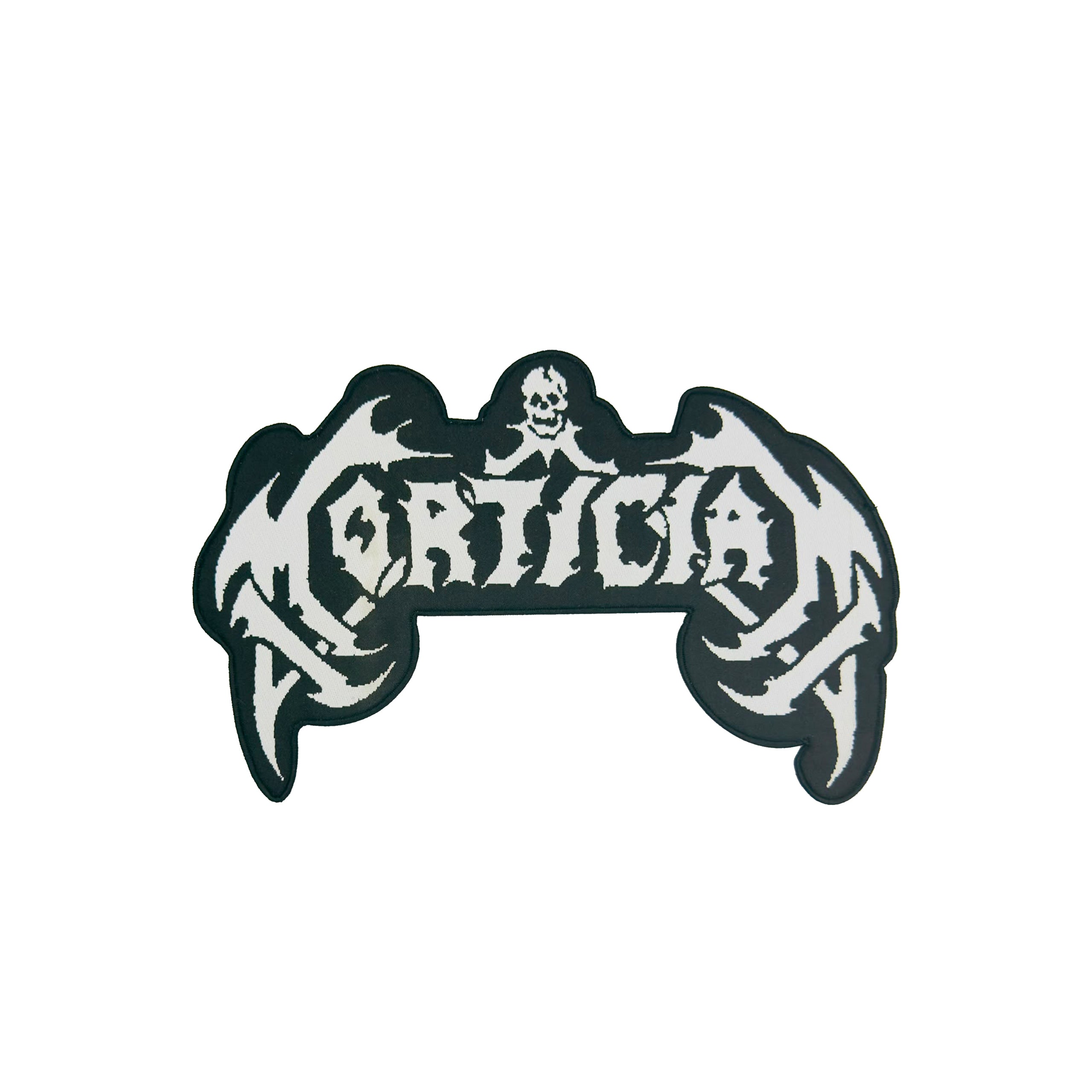 mortician-logo-patch-tiss-oversize-bordure-noire image 2