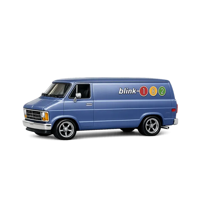 blink-182-the-rock-show-van-miniature-diecast-m-tal image 1