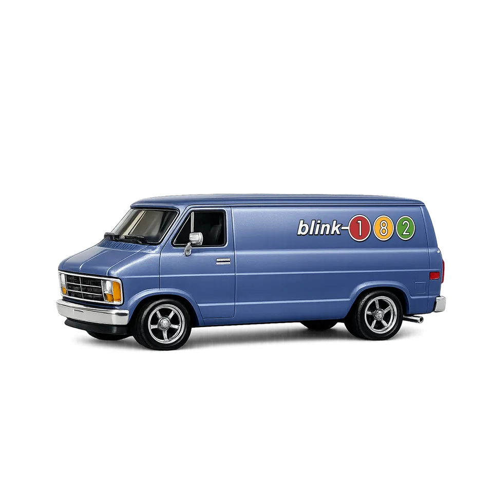 blink-182-the-rock-show-van-miniature-diecast-m-tal image 1