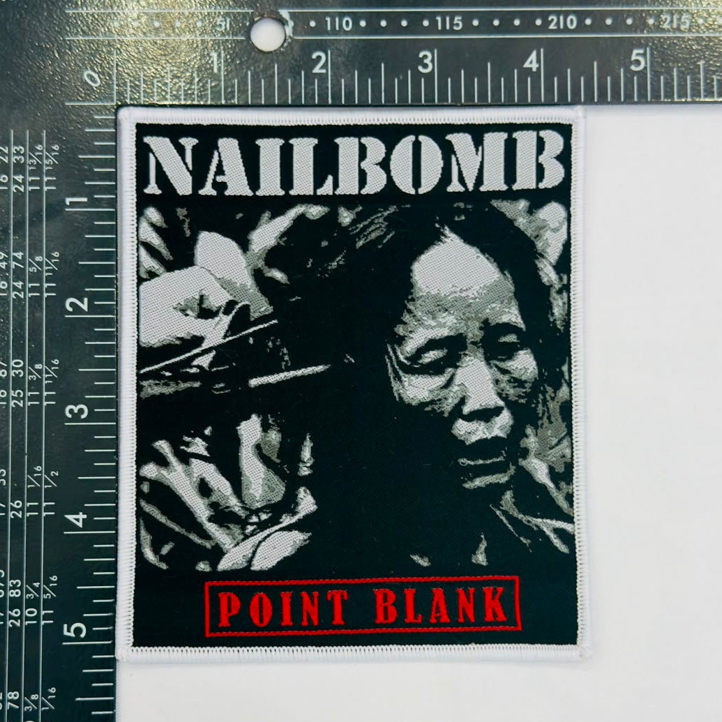 783punx-small-patch-nailbomb-point-blank-tiss-bordure-rouge image 5