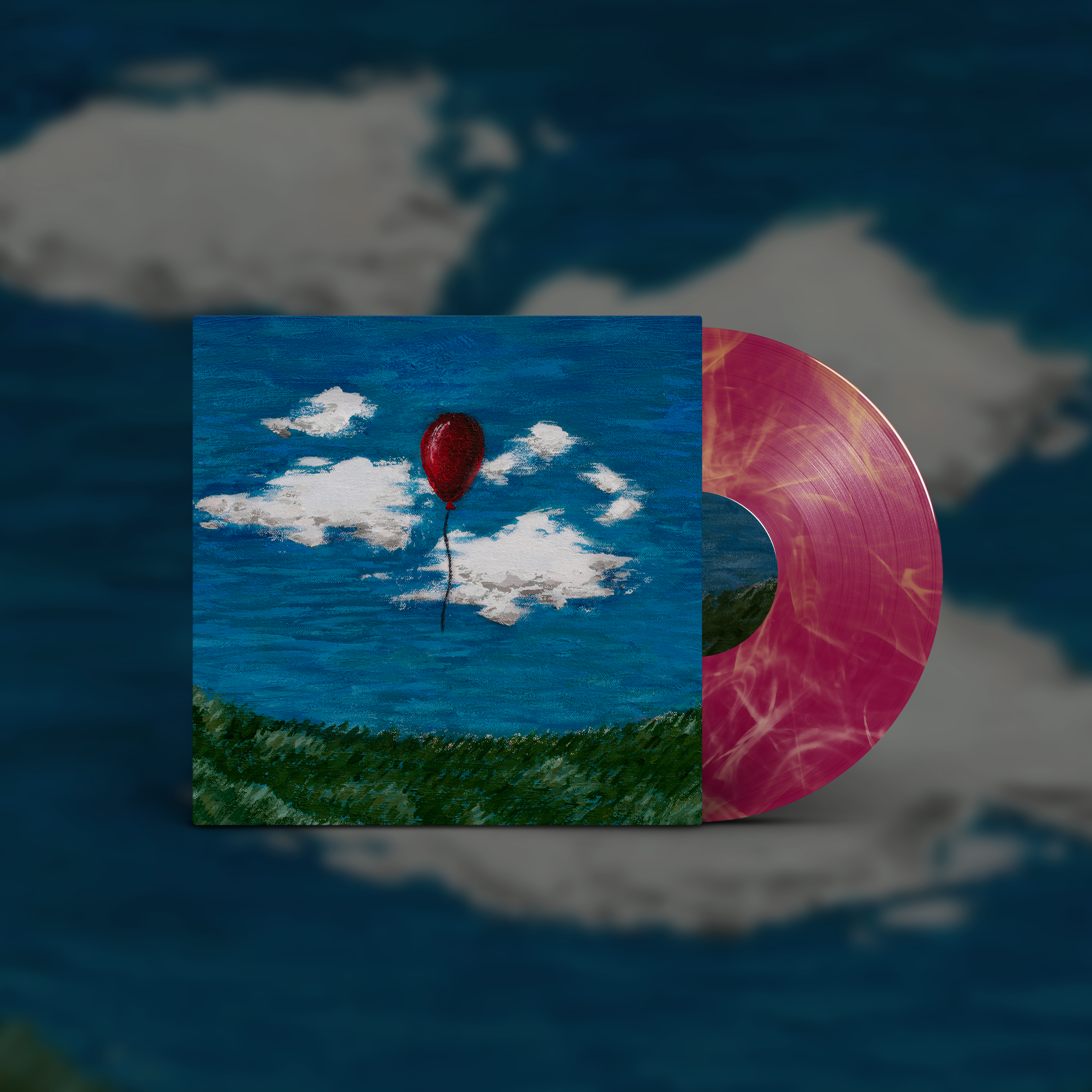 grandview-everything-between-paint-vinyle-lp-maroon-gold-marble image 5