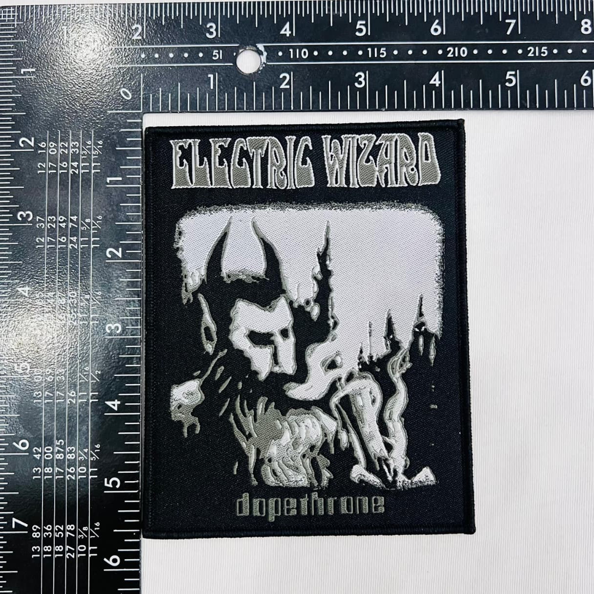 electric-wizard-dopethrone-cusson-patch-tiss-bord-gris image 6