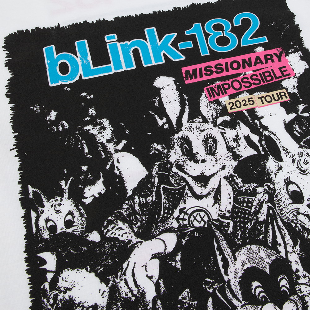 blink-182-missionary-impossible-tour-t-shirt-blanc image 3