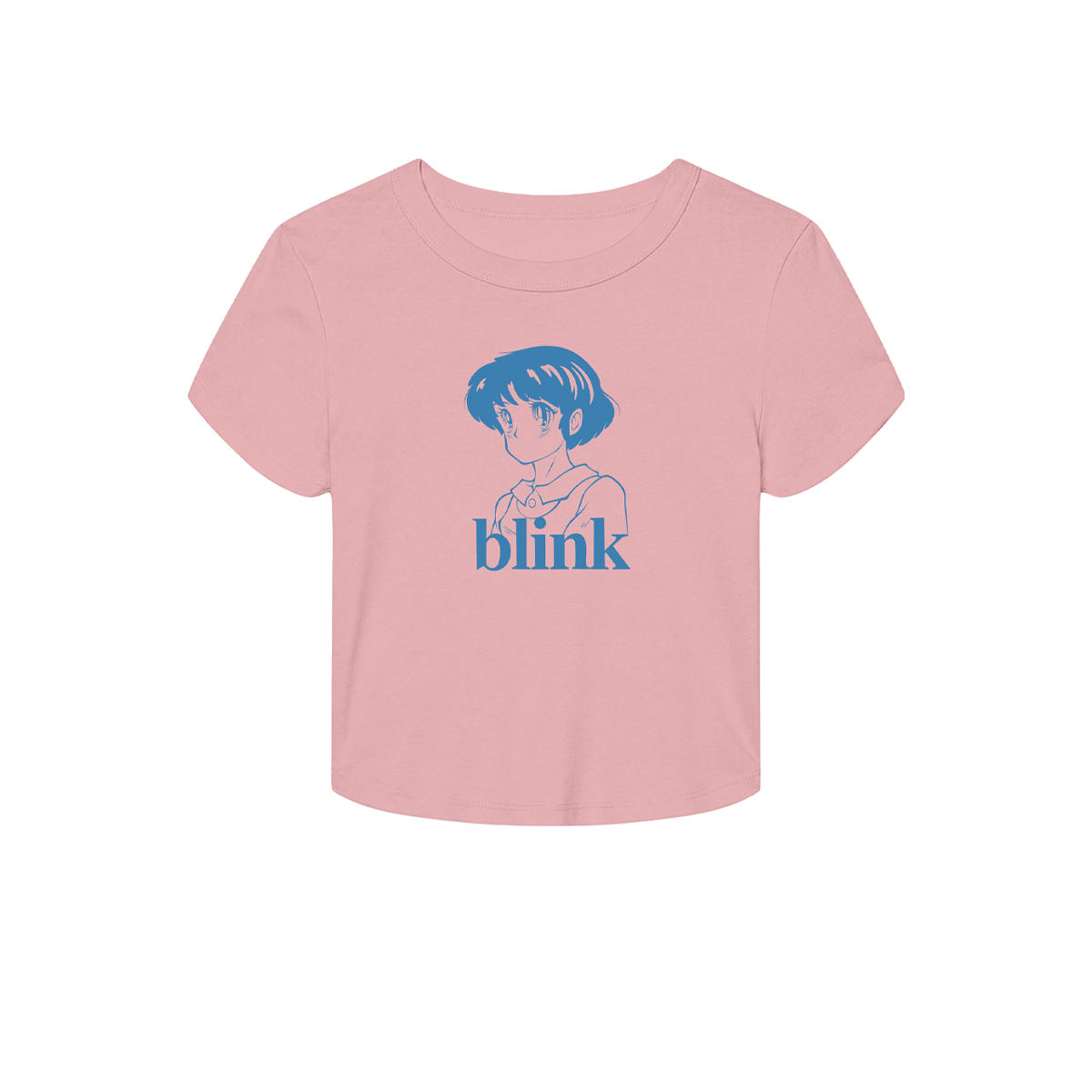 blink-182-anime-pink-crop-top-femme-rose image 1