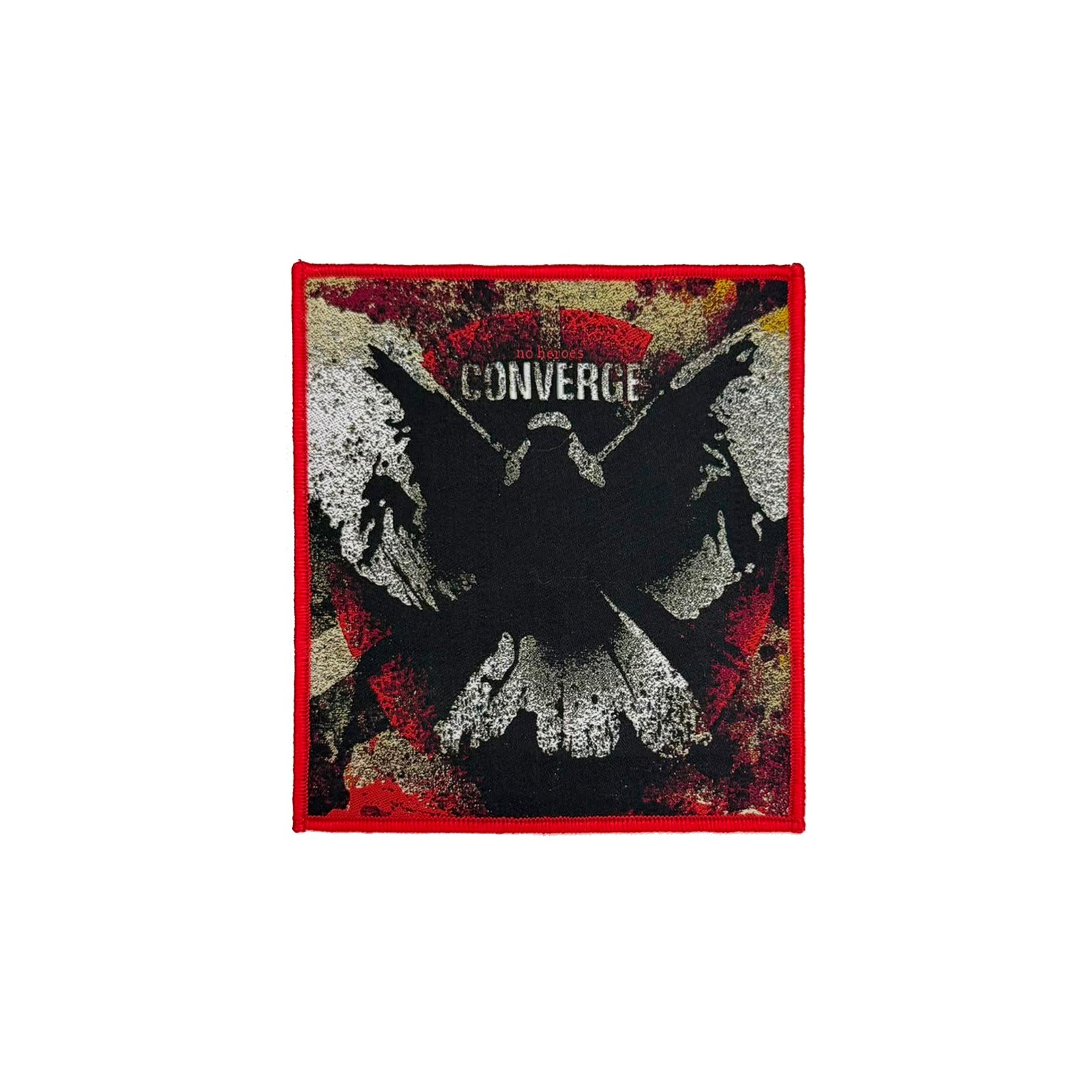 783punx-converge-no-heroes-petit-patch-tiss-bord-rouge image 2