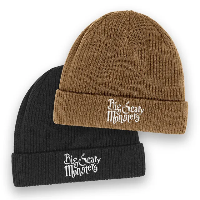 big-scary-monsters-bonnet-brod-noir-coton-bio image 1